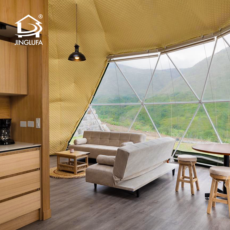 black dome tent